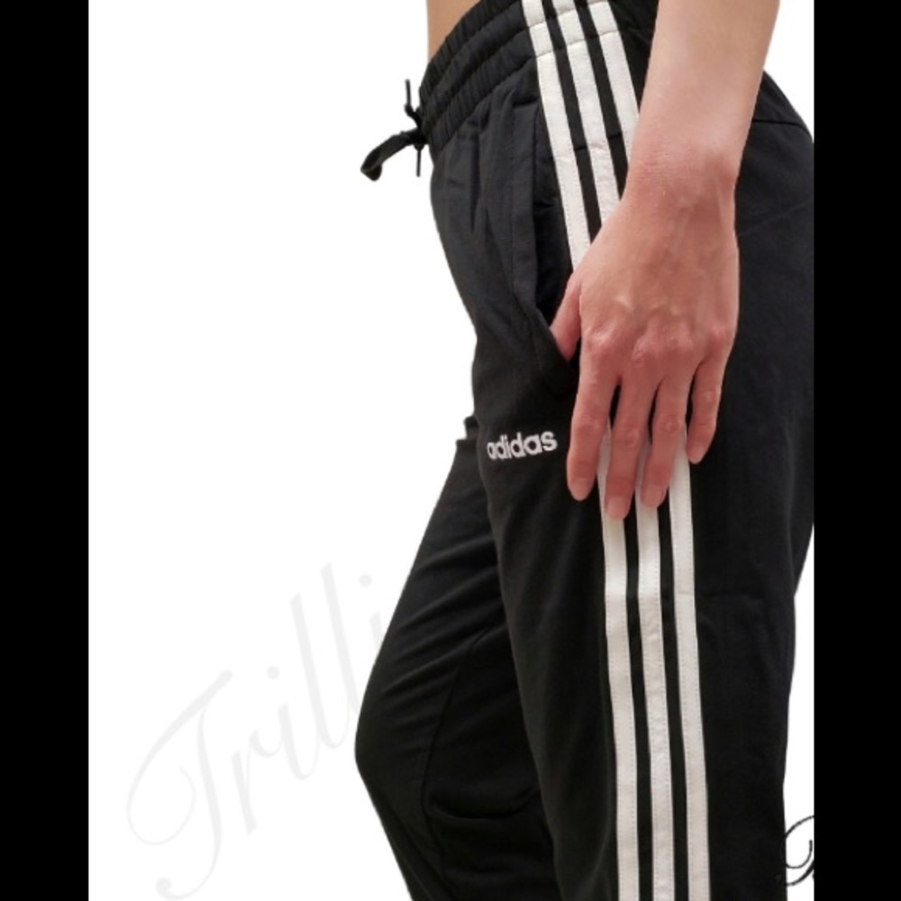 Adidas women’s 3 striped French terry joggers - Picture 2 of 7